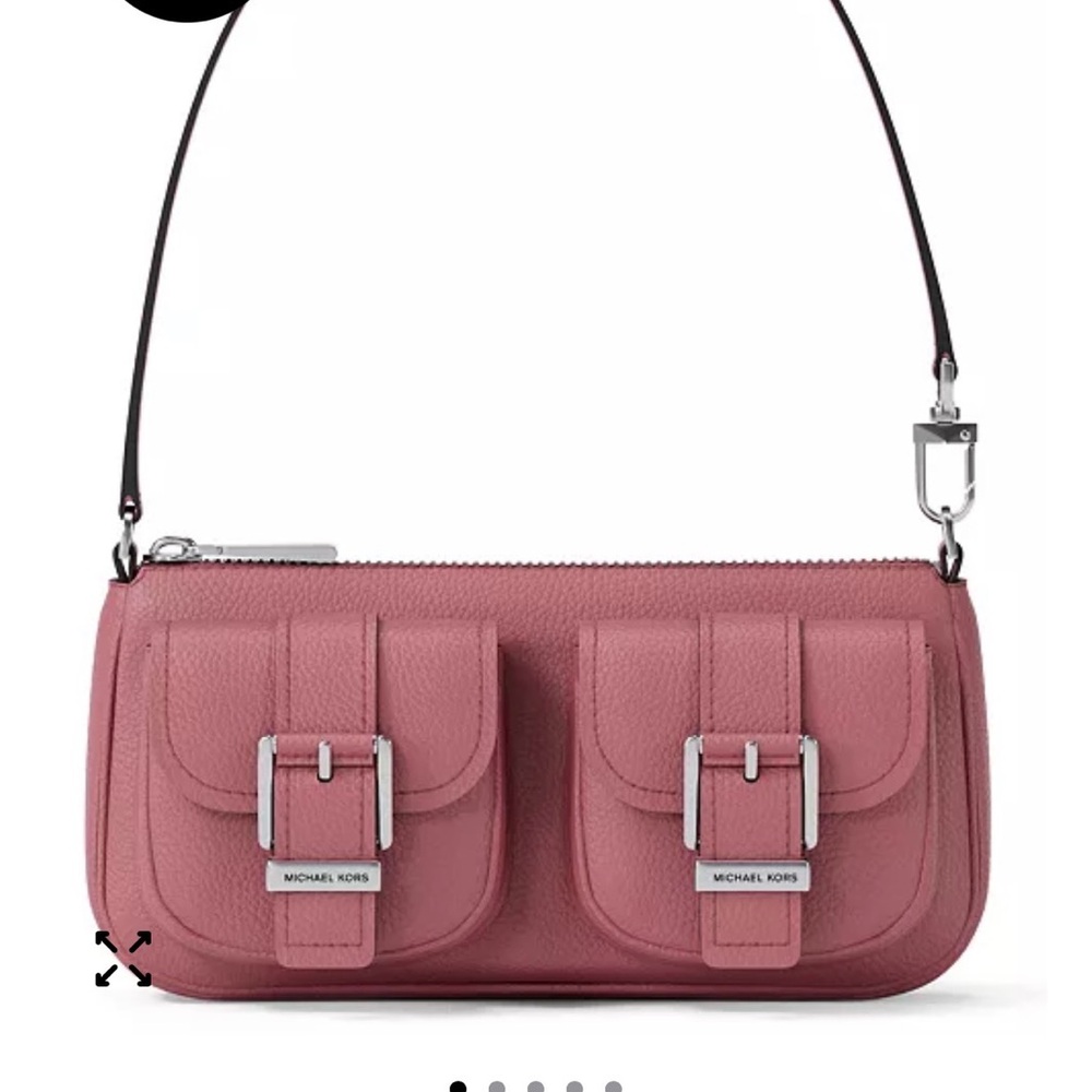 Michael Kors Rose Shoulder Bag with Buckle Detail